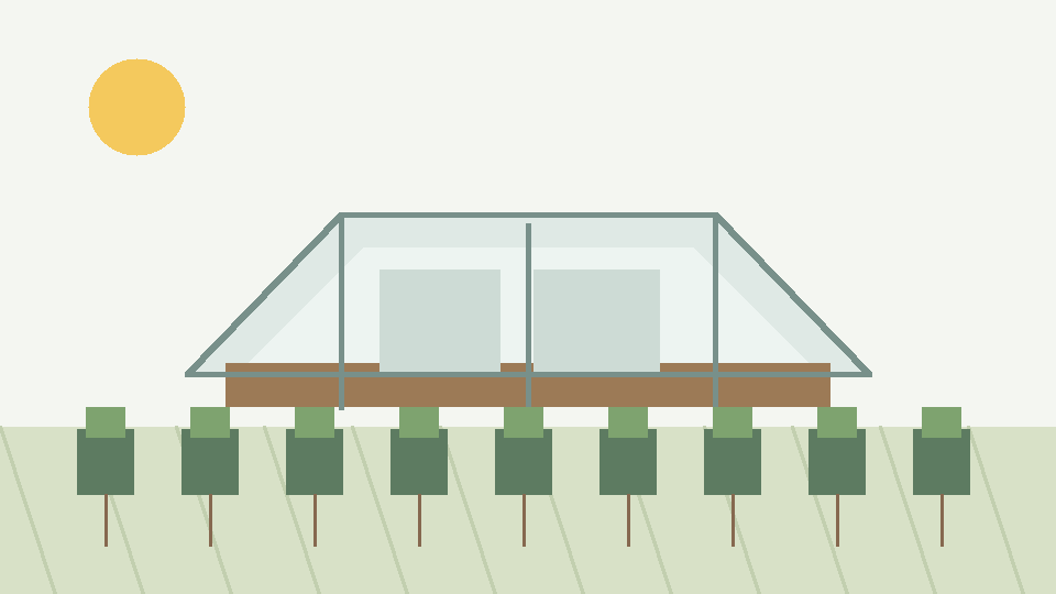 Simple greenhouse sketch